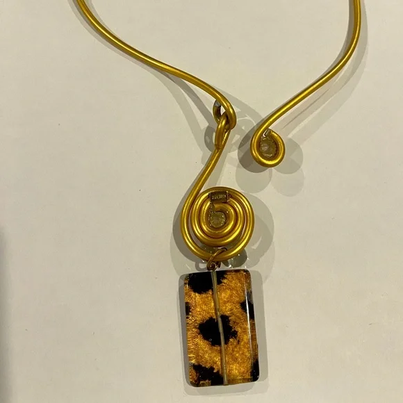 jeff lee Jewelry Vintage Gold Wire Necklace Poshmark